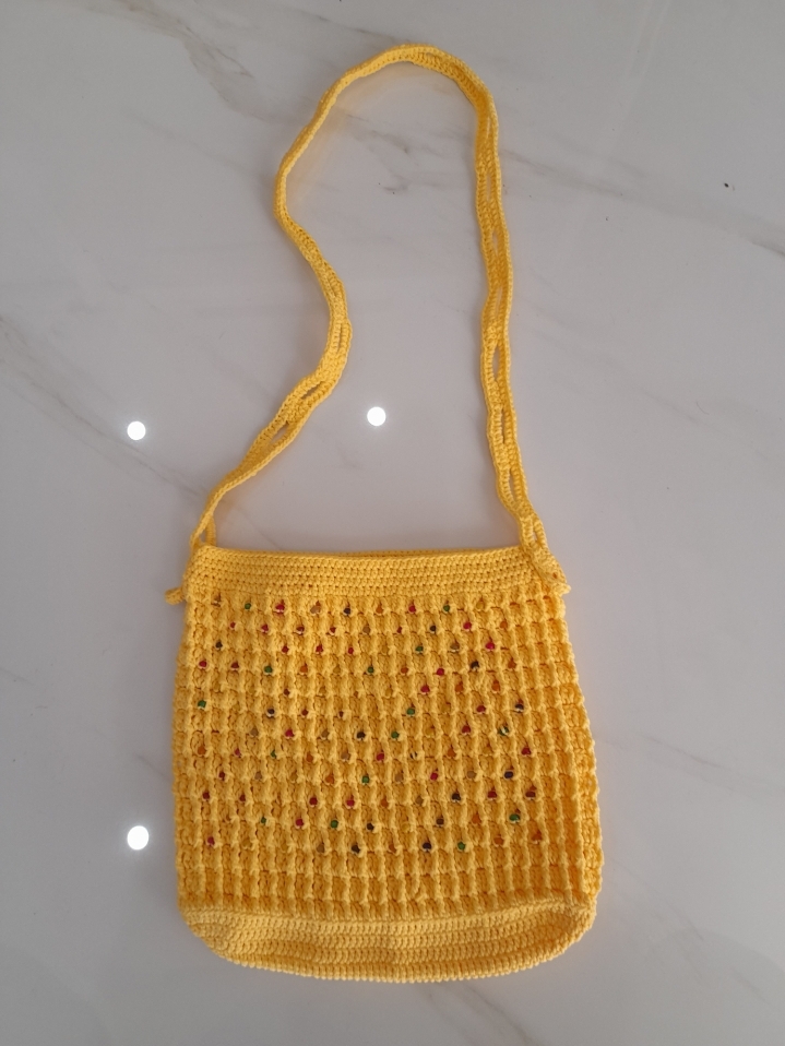 کیف مکرومه کفه دار